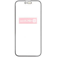 Стекло фронтальное c OCA-пленкой iPhone 15 Pro Max, черное, оригинал G+OCA-PRo