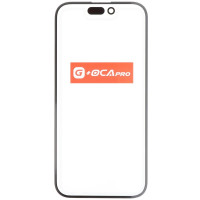 Стекло фронтальное c OCA-пленкой iPhone 15 Pro, черное, оригинал G+OCA-PRo