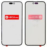 Стекло фронтальное c OCA-пленкой iPhone 16 Pro, черное, оригинал G+OCA PRo