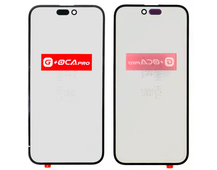 Скло фронтальне c OCA-пленкой iPhone 16 Pro, чорне, оригінал G+OCA PRo