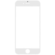 Скло фронтальне c OCA-пленкой iPhone 6G, біле з рамкою, оригінал, G+OCA-PRo
