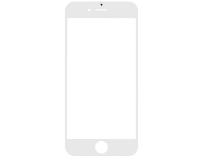 Скло фронтальне c OCA-пленкой iPhone 6G, біле з рамкою, оригінал, G+OCA-PRo