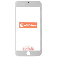 Стекло фронтальное c OCA-пленкой iPhone 8 /SE 2020 /SE 2022, белое с рамкой, оригинал G+OCA PRo