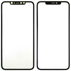 Скло фронтальне з OCA-пленкой iPhone XS Max, чорне з олеофобним покриттям, з сіткою динаміка, оригінал