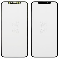 Стекло фронтальное с OCA-пленкой iPhone XS Max, черное, оригинал G+OCA PRo