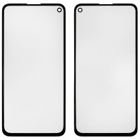 Стекло фронтальное с  OCA пленкой Google Pixel 4, черное
