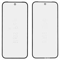 Стекло фронтальное с OCA пленкой Google Pixel 9 Pro XL, черное G-OCA Pro