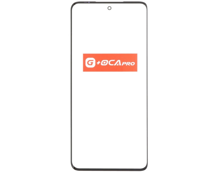 Скло фронтальне c OCA-пленкой Motorola XT2303-2 Moto Edge 40 /XT2307 Edge 40 Neo, чорне, оригінал G+OCA Pro