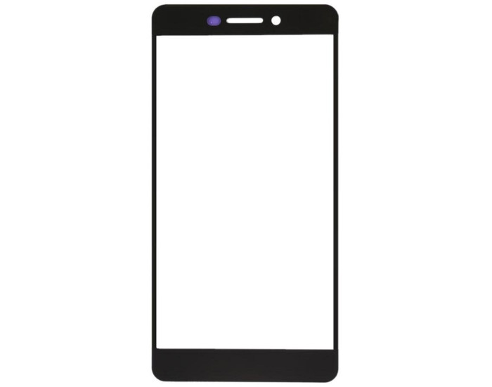 Стекло фронтальное с OCA-пленкой Nokia 6.1, черное с олеофобным покрытием, оригинал