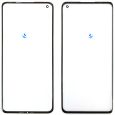 Стекло фронтальное с OCA-пленокой OnePlus 8 /Oppo Reno 4 Pro 5G, черное с олеофобныи покрытием, оригинал