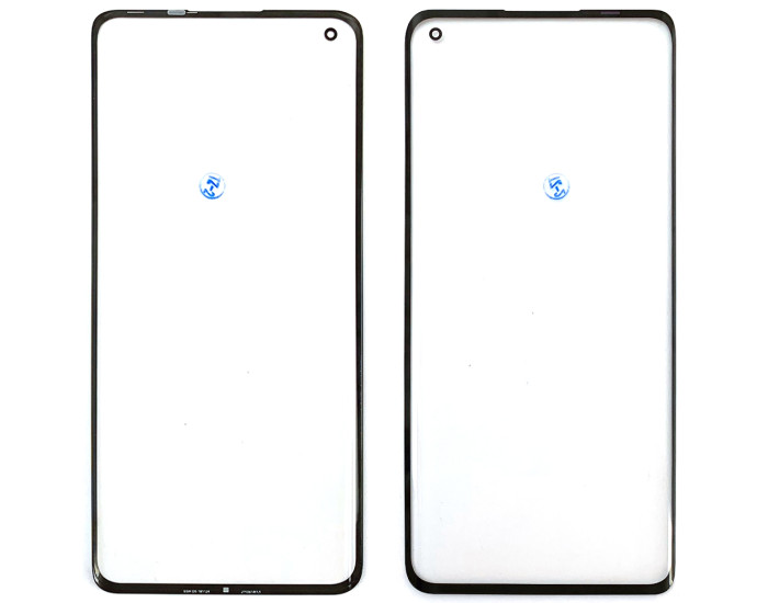 Стекло фронтальное с OCA-пленокой OnePlus 8 /Oppo Reno 4 Pro 5G, черное с олеофобныи покрытием, оригинал