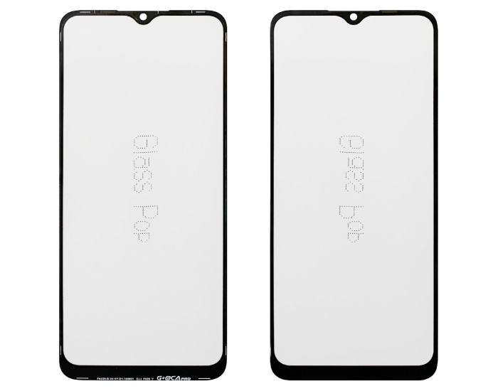 Скло фронтальне з OCA-пленкой Oppo A15 /A15s /A55 5G, Realme C11 /C12 /C15 /C21Y /C25Y /Narzo 30A /7i (Global), чорне G+OCA PRo