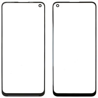 Стекло фронтальное с OCA-пленкой Oppo A74 5G, черное 
