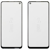 Скло фронтальне з OCA-пленкой Oppo A74/ A94 4G / A94 5G / A95 4G/ F19/ F19 Pro/ F19 Pro Plus 5G/ Reno5 Lite/ Reno5 Z, чорне G+OCA PRo