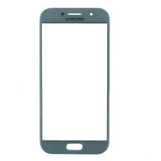 Стекло фронтальное Samsung A520 A5 2017, голубое
