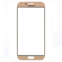 Стекло фронтальное Samsung A720F A7 2017, розовое