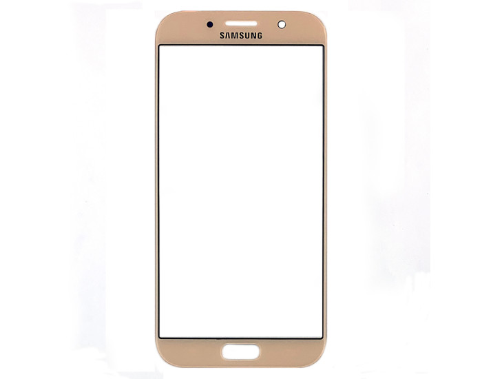 Стекло фронтальное Samsung A720F A7 2017, розовое