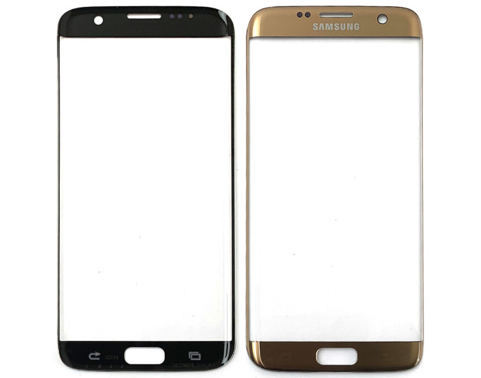 Стекло фронтальное Samsung G935 S7 Edge, золотое