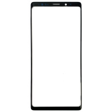 Стекло фронтальное Samsung N960 Note 9, черное с олеофобным покрытием, оригинал 