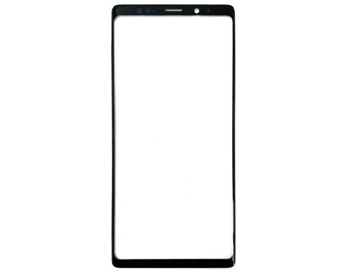 Стекло фронтальное Samsung N960 Note 9, черное с олеофобным покрытием, оригинал 