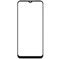 Стекло фронтальное с OCA пленкой Samsung A032 A03 Core, с олеофобным покрытием, черное, оригинал