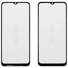 Стекло фронтальное с OCA пленкой Samsung A032 A03 Core, черное G+OCA PRo