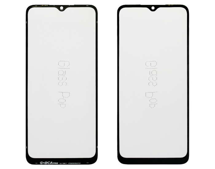 Стекло фронтальное с OCA пленкой Samsung A032 A03 Core, черное G+OCA PRo