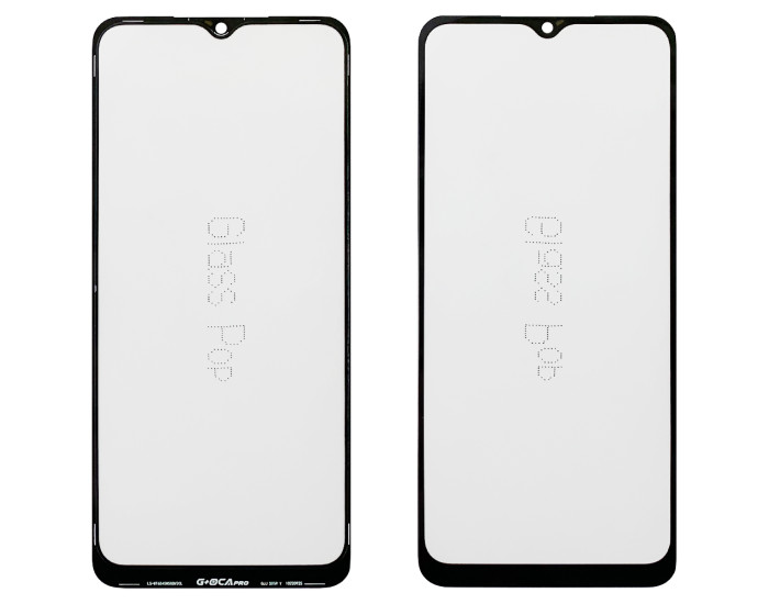 Стекло фронтальное с OCA пленкой Samsung A045F A04, черное G+OCA PRo