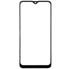 Стекло фронтальное с OCA пленкой Samsung A107F Galaxy A10s, с олеофобным покрытием, черное, оригинал