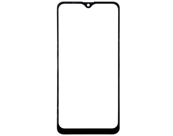 Стекло фронтальное с OCA пленкой Samsung A107F Galaxy A10s, с олеофобным покрытием, черное, оригинал