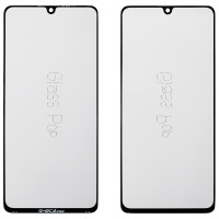 Стекло фронтальное с OCA пленкой Samsung A415 A41, черное G+OCA PRo