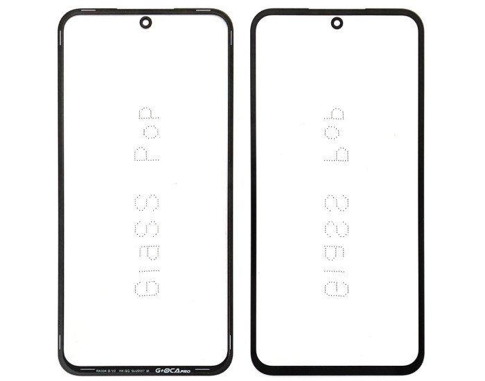 Стекло фронтальное с OCA пленкой Samsung A546 A54, черное G+OCA PRo
