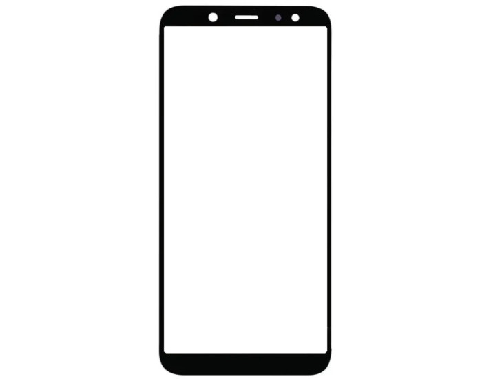 Стекло фронтальное с OCA пленкой Samsung A600 A6 2018 /A9 Lite, черное