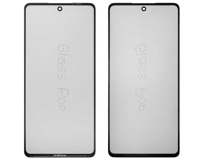 Стекло фронтальное с OCA пленкой Samsung A725 A72, черное G+OCA PRo