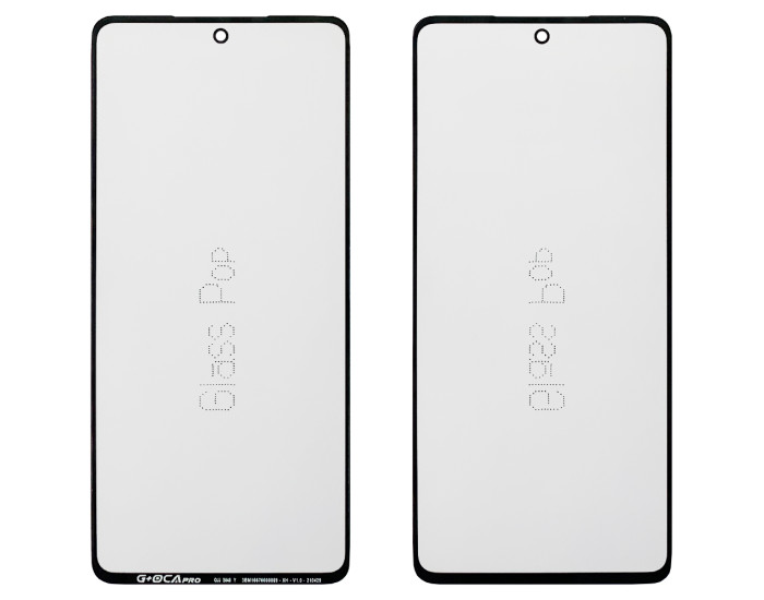 Стекло фронтальное с OCA пленкой Samsung A736 A73 5G, черное G+OCA PRo