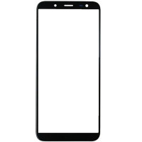 Скло фронтальне з OCA плівкою Samsung J600F J6 2018 /A600, чорне з олеофобним покриттям, оригінал