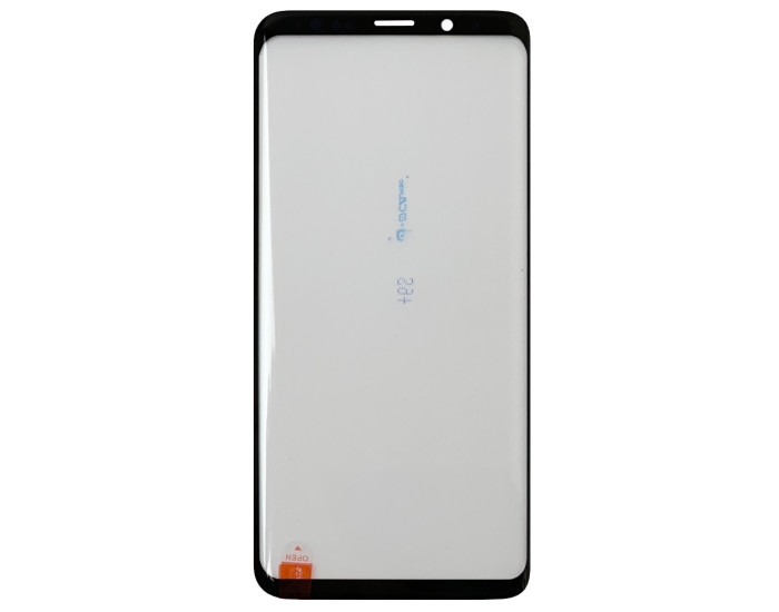 Стекло фронтальное с OCA-пленкой Samsung G965F Galaxy S9 Plus, черное с олеофобным покрытием