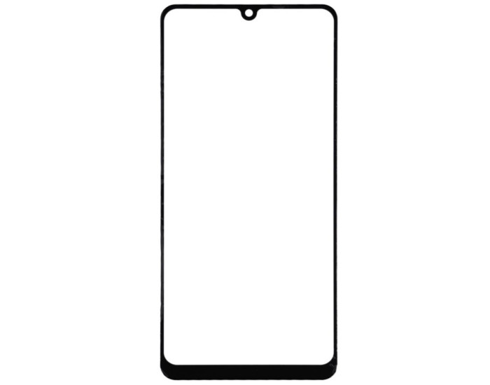 Стекло фронтальное с OCA-пленкой Samsung A315 A31, черное с олеофобным покрытием, оригинал
