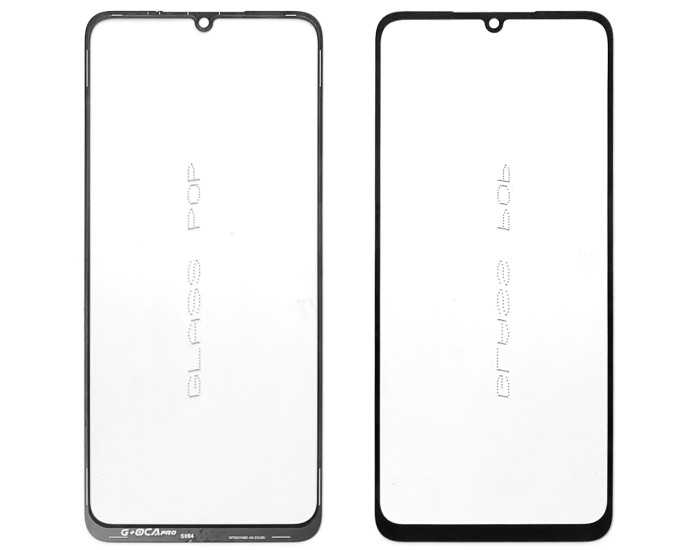 Стекло фронтальное с OCA-пленкой Samsung A055 Galaxy A05, черное, оригинал G+OCA PRo