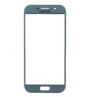 Стекло фронтальное с OCA-пленкой для Samsung A520 Galaxy A5 - 2017 (Blue Mist) голубое