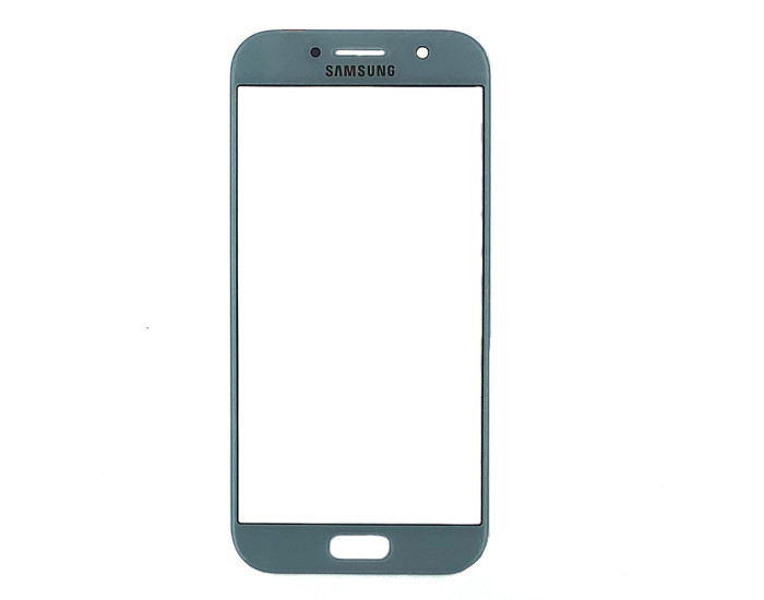 Стекло фронтальное с OCA-пленкой для Samsung A520 Galaxy A5 - 2017 (Blue Mist) голубое