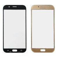 Стекло фронтальное с OCA-пленкой для Samsung A720F Galaxy A7 2017, золото