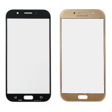 Стекло фронтальное с OCA-пленкой для Samsung A720F Galaxy A7 2017, золото