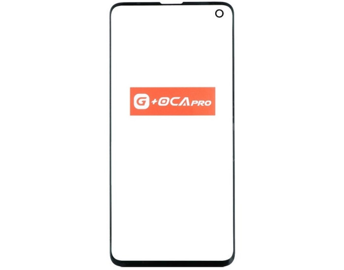 Стекло фронтальное с OCA-пленкой для Samsung G973F Galaxy S10, черное, оригинал G+OCA PRo