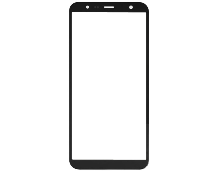 Стекло фронтальное с OCA-пленкой для Samsung J415F (J4 Plus 2018), J610 (J6 Plus 2018), черное, с олеофобным покрытием
