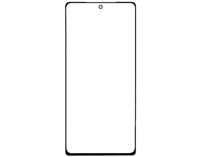 Стекло фронтальное с OCA-пленкой для Samsung N980F Galaxy Note 20, черное, с олеофобным покрытием