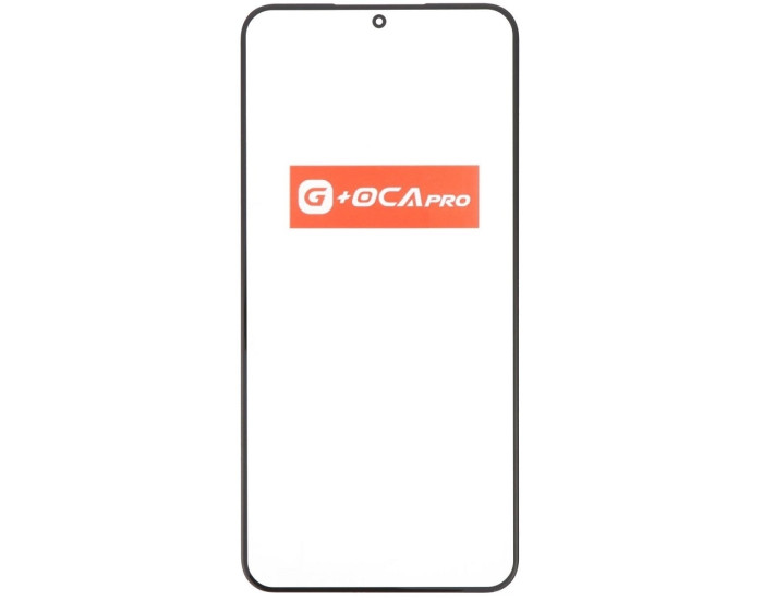 Стекло фронтальное с OCA-пленкой для Samsung S906 S22 Plus, черное G+OCA PRo