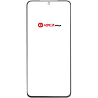 Стекло фронтальное с ОСА-пленкой Samsung G991 S21 5G, черное G+OCA PRo