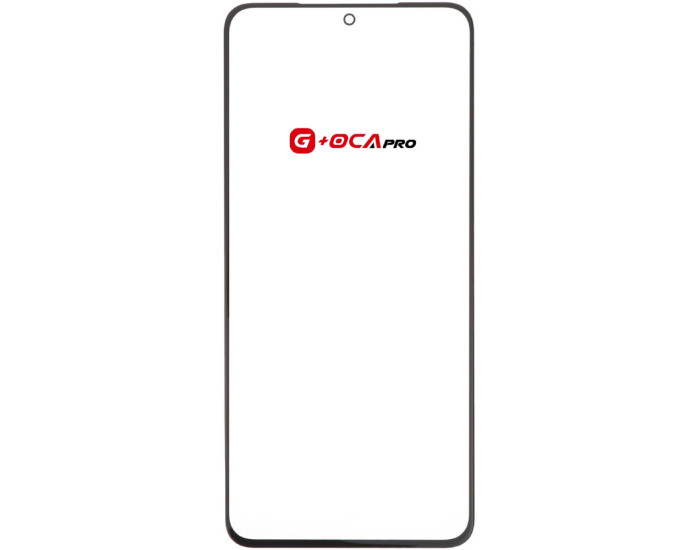 Стекло фронтальное с ОСА-пленкой Samsung G991 S21 5G, черное G+OCA PRo