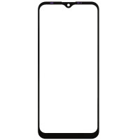 Стекло фронтальное с OCA-пленкой Tecno Spark 6 Go KE5J /Spark Go 2020 KE5S, черное с олеофобным покрытием, оригинал